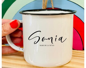 PERSONALIZED VINTAGE MUG MOTHER BRIDE / OR