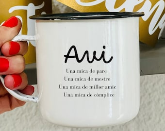VINTAGE PERSONALIZED MUG AVI GRANDFATHER