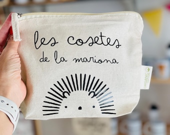 PERSONALIZED BABY cream TOILETRY BAG (pack option) baby shower