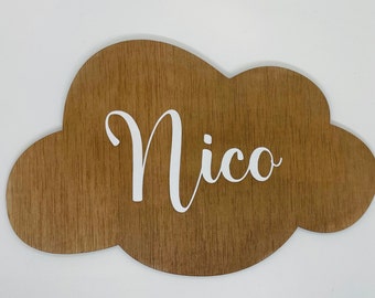 PERSONALIZED CLOUD NAME PLATE