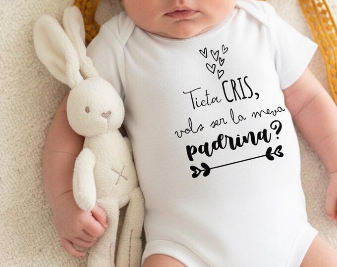 PERSONALIZED GODFATHER BODY request special baby gift aunt uncle