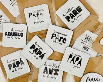 FATHER'S DAY MAGNET, Father's Day, Dad, Father's Day gift, Father's Day drawing