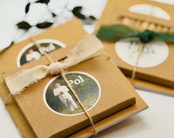 BOX OF COLORED PENCILS with or without a personalized kraft NOTEBOOK