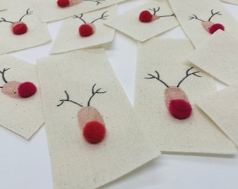 GIFT LABELS PLACE MARKERS PERSONALIZED table Christmas decoration names