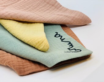 MUSLIN + Personalized bag COTTON BABY TOWEL