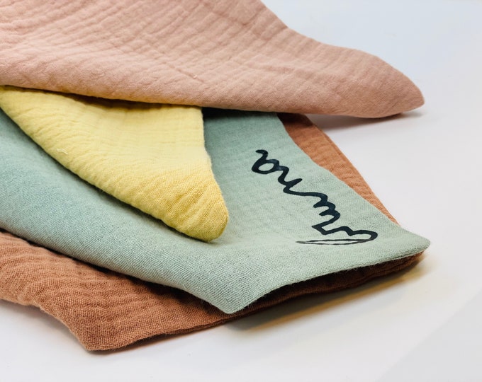 MUSLIN + Personalized bag COTTON BABY TOWEL