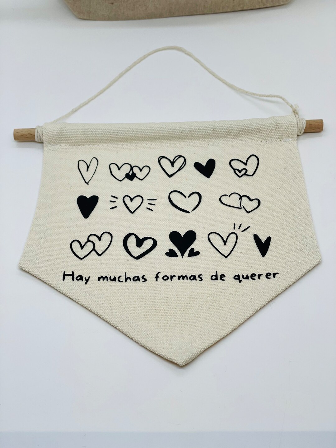 BANDERIN Different Ways To Love Cotton HEARTS Etsy Espa a Banderin different ways to love cotton hearts etsy espa a