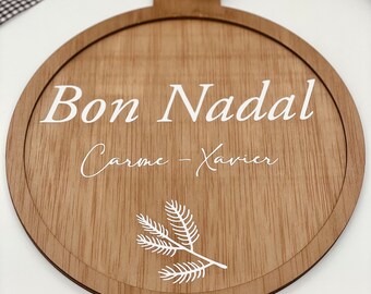 PERSONALIZED BALL WREATH for Christmas door