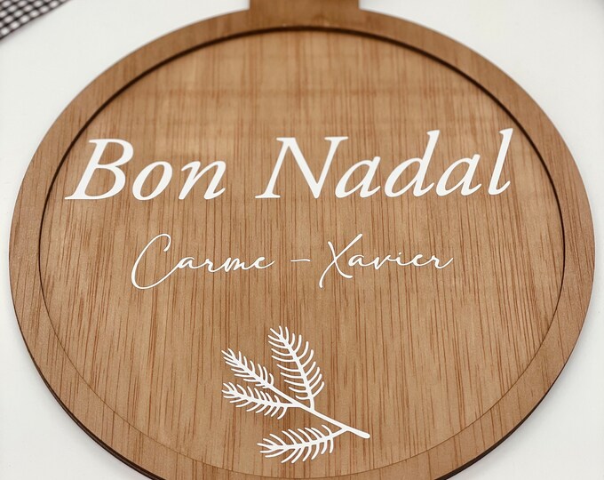 PERSONALIZED BALL WREATH for Christmas door