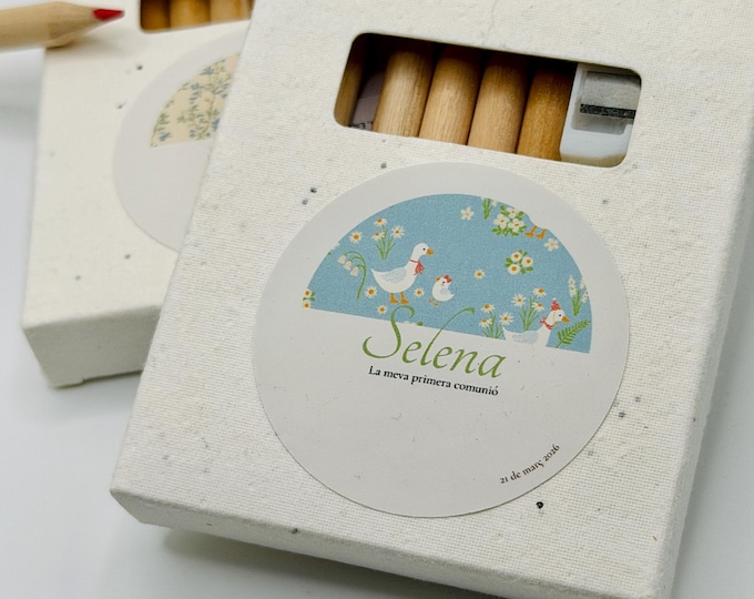 DRAWING SET & box with plantable SEEDS