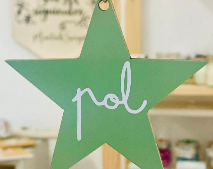 STAR Decorative wooden PERSONALIZED Detail EVENT