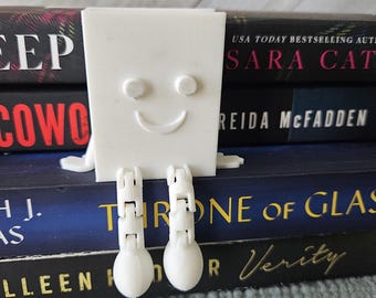 Book Buddy|Bookish Gift|Cute Bookshelf Decor|Book Lover Gift|Book Nook Decor|3D Printed Book with Articulating Legs|Reader Gift|Teacher Gift