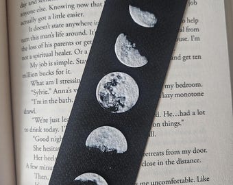 Moon Phase Bookmark: Celestial Book Lover Gift