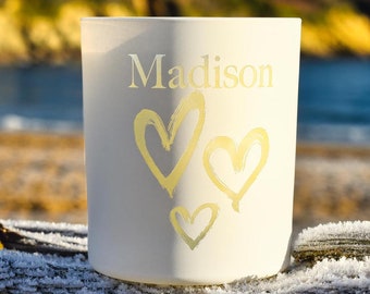 Personalised Soy Candle Handmade in Cornwall