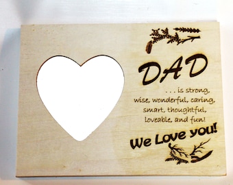 Picture frame for Dad and Fathers Day