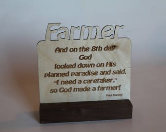 Farmer Appreciation Plaque