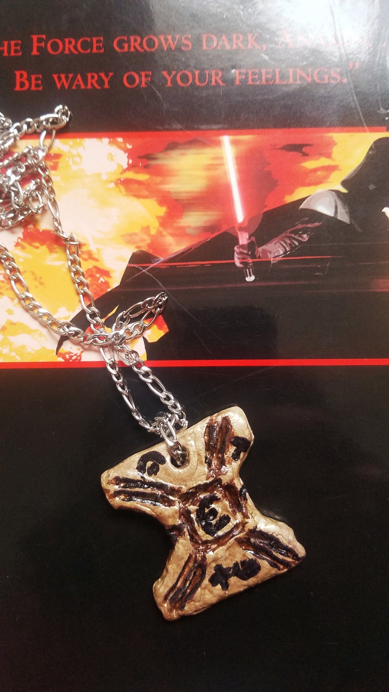 Star Wars Japor Snippet Padme necklace, Anakin gift, Padme Amidala, Natalie Portman, Episode III, Anakin Skywalker, Sith, Snippet chain image 6