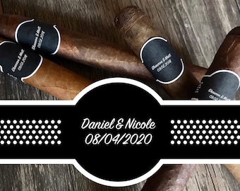 Customized Wedding Cigar Label Favors