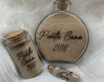 Honeymoon Sand Keepsake Bottle | Personalized Honeymoon Keepsake | Wedding Sand Holder | Vacation Sand Keepsake | FREE SHIPPING
