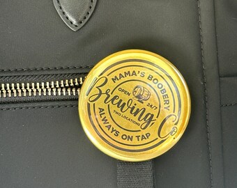 Mama's Boobery Brewing Co. Breastfeeding Button Pin - Funny breastfeeding gift - pumping mama - New mom gift - 2.25" Button Pin