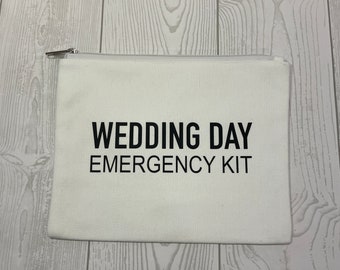Bride Emergency Kit, Wedding Emergency Bag, Bride Gift, Gift For Bride, Wedding Day Gift, Wedding Day Kit, Bride Makeup Bag