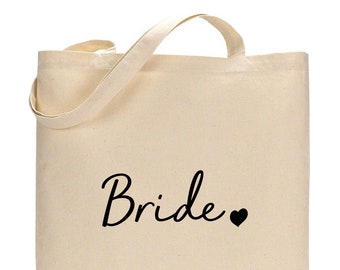 100% Cotton Tote Bag for Maid of Honor, Bridesmaids, and Bride!