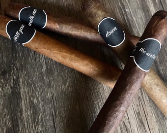 Will you Walk Me Down the Aisle? | Cigar Labels Father of Bride | Father of Bride Gift | Father of Groom Gift | Step Dad Gift