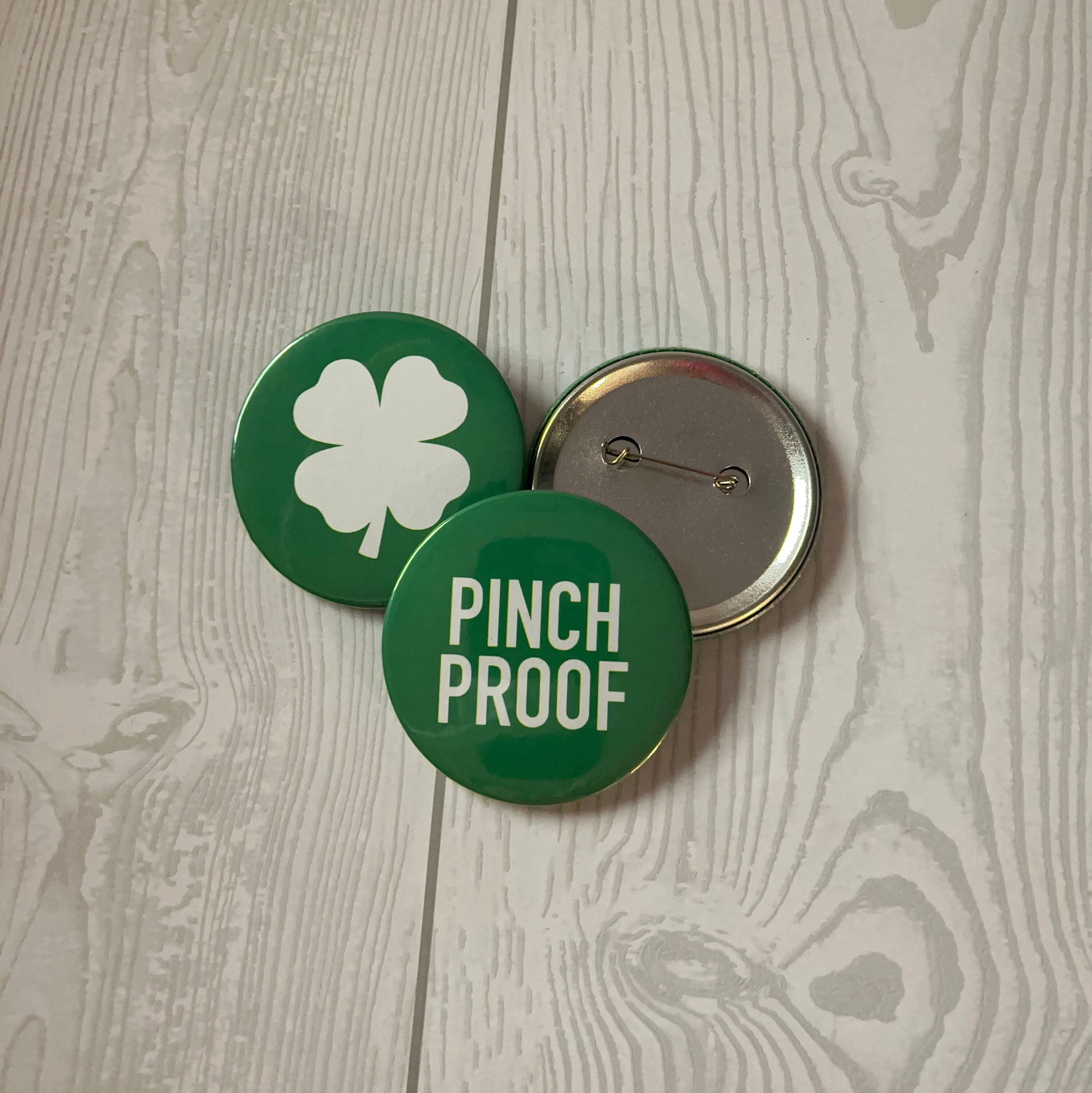 St. Patrick's Day Themed Pin Buttons - 2.25