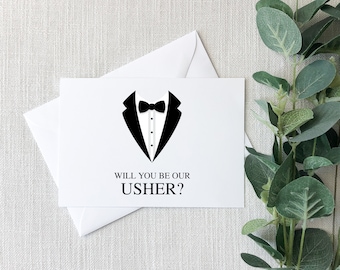 Usher Proposal Card | Will you be our Usher?