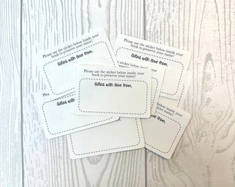 Books for Baby - Sticker insert to preserve name | book belongs to sticker, baby shower book sticker