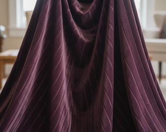 Velvet Upholstery, FABRIC ONLY, Wine Color Décor Fabric, Furniture Not Included