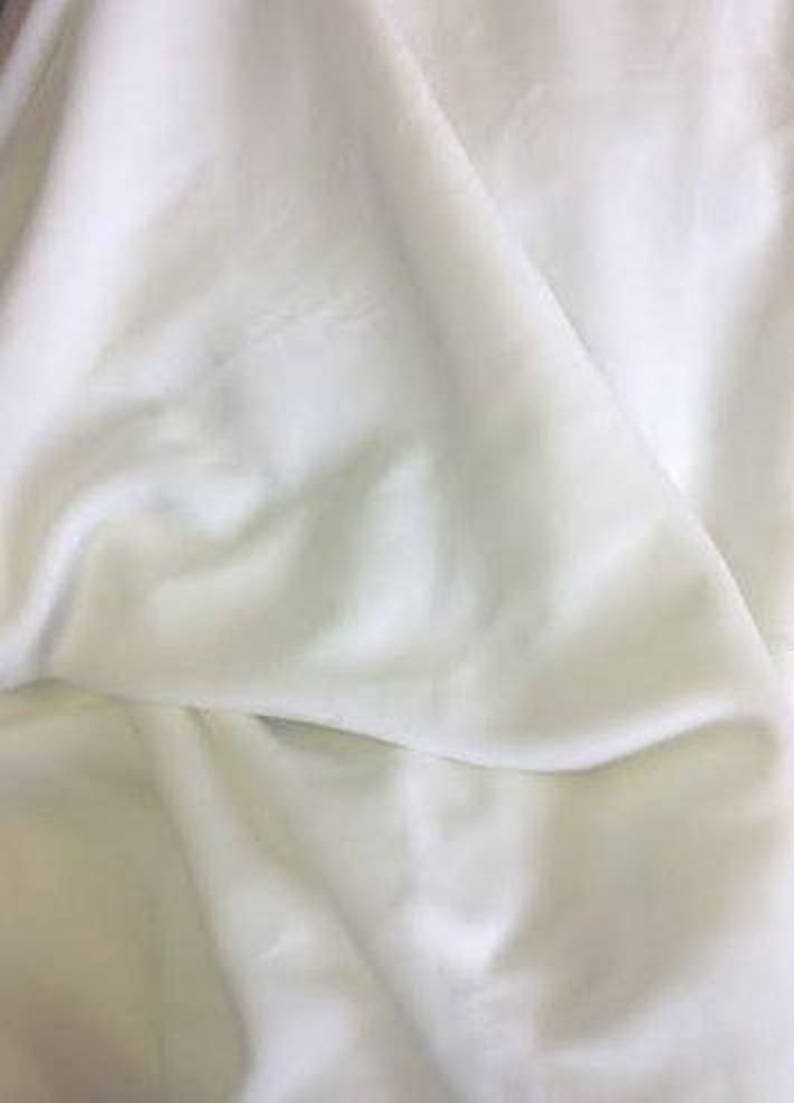 Off White Soft Velvet Fabric Off White Velvet Fabric By The Etsy