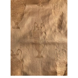 Stunning Fabric With Ancient Greek Design,  Gold Fabric For Curtains and Upholstery