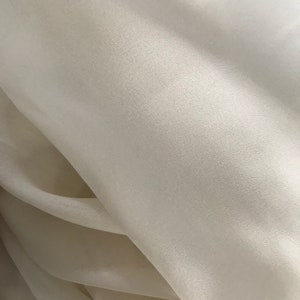 Voile Sheer Curtain Fabric in ECRU,  Double Width Fabric, VALUE!
