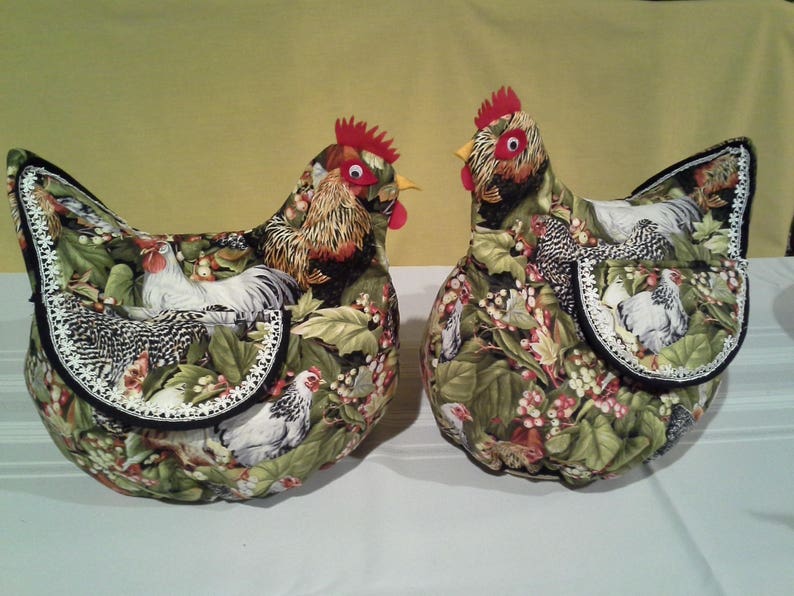 Country Kitchen Novelty Chicken Bread Basket Etsy