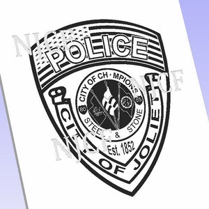 Joliet Illinois Police patch police SVG, logo badge