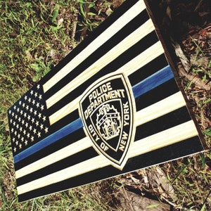 NYPD thin blue line Subdued American flag, NYPD detective badge, NYPD lieutenant badge, New York police department badge, nj concealment