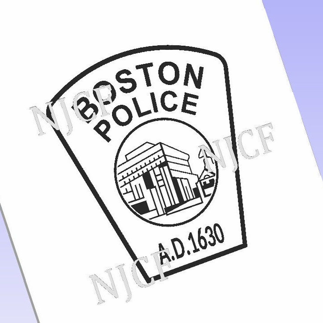 Boston Police Patch Old Patch Police SVG, Logo Badge - Etsy
