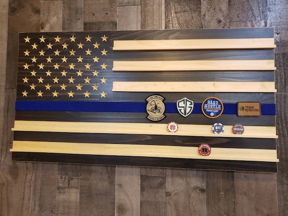 Patch panel, Thin Blue line American Flag.