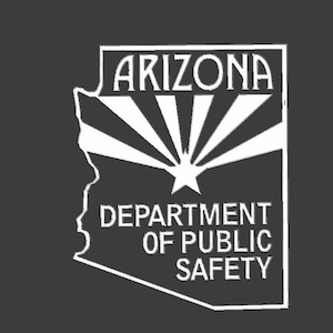 Arizona State Police Thin Blue Line Rustic American Flag - Etsy