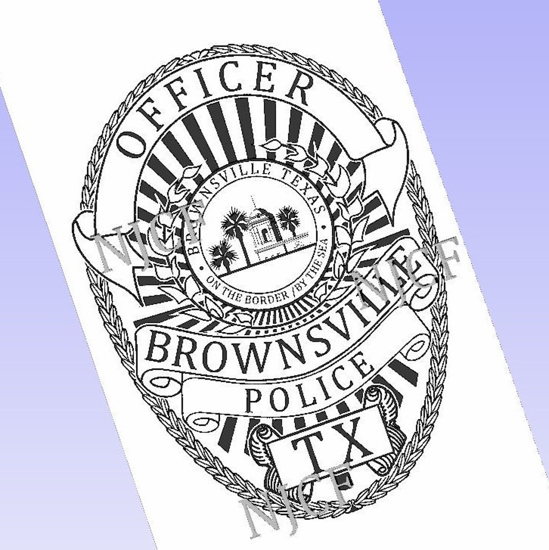 Brownsville Texas Police Badge SVG Logo Badge