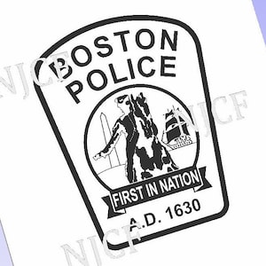 Boston Police Patch new patch police SVG, logo badge
