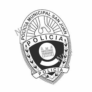 San Juan Puerto Rico police badge SVG