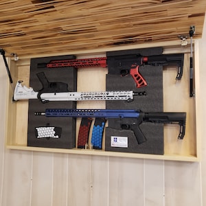 Concealment Flag, Custom RFID / Bluetooth locking large hidden compartment flag, NJ Concealment Furniture