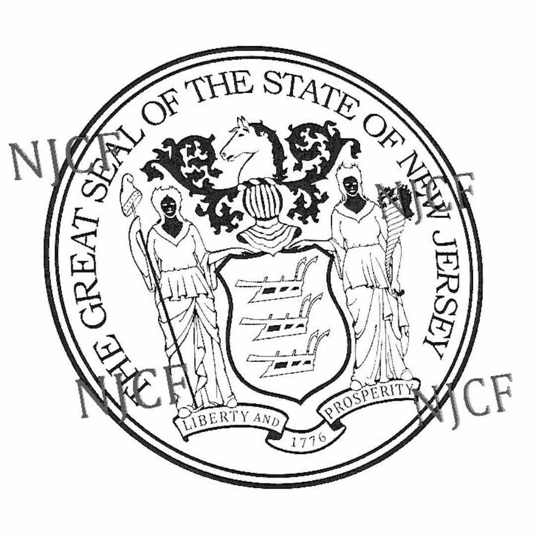 New Jersey State Seal SVG, NJ Police Badge Seal Etsy