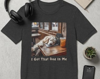Golden Retriever Shirt, Funny Work Meme Graphic Tee, Dog Lover Gift