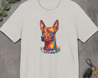 Custom Xoloitzcuintli Shirt, Personalized Mexican Hairless Dog Portrait Tee