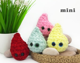 Mini worry pet drop Anxiety toy Plush stress relief ball Pleasant to touch decor