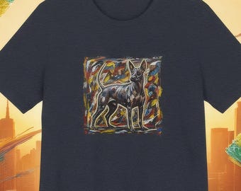 Xoloitzcuintle T-Shirt – Mexican Hairless Dog Art Tee, Unisex Cotton Casual Shirt