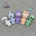 Space baby shower gift - Alien nursery decor, Astronaut product logo